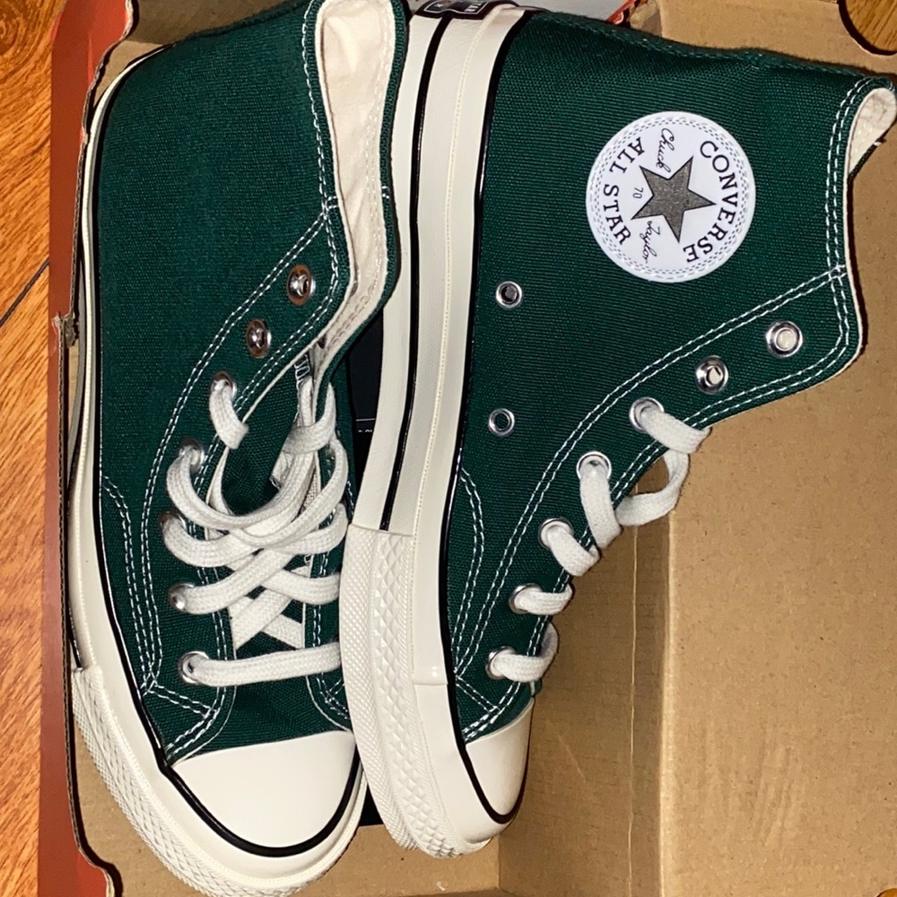 BRAND NEW Chuck 70 High Midnight Clover (Forest Green Converse)